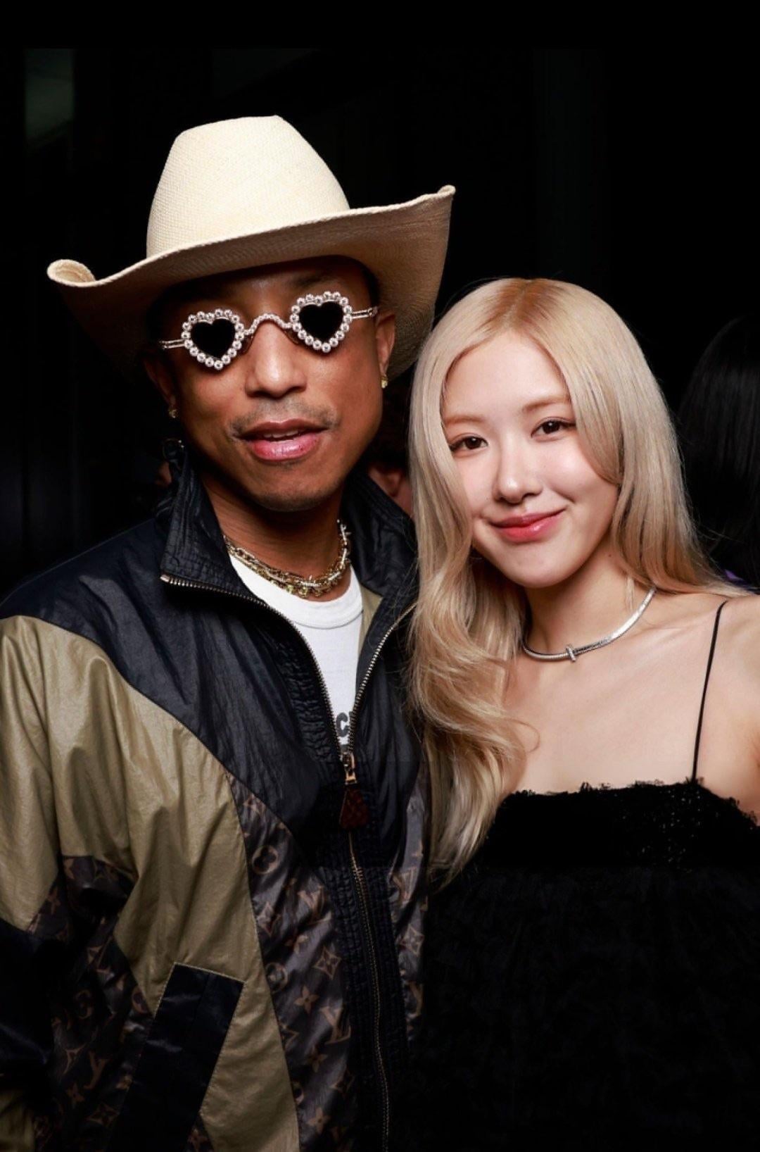 240411 Rosé @ Tiffany Wonder Exhibition in Tokyo w/ Pharrell Williams