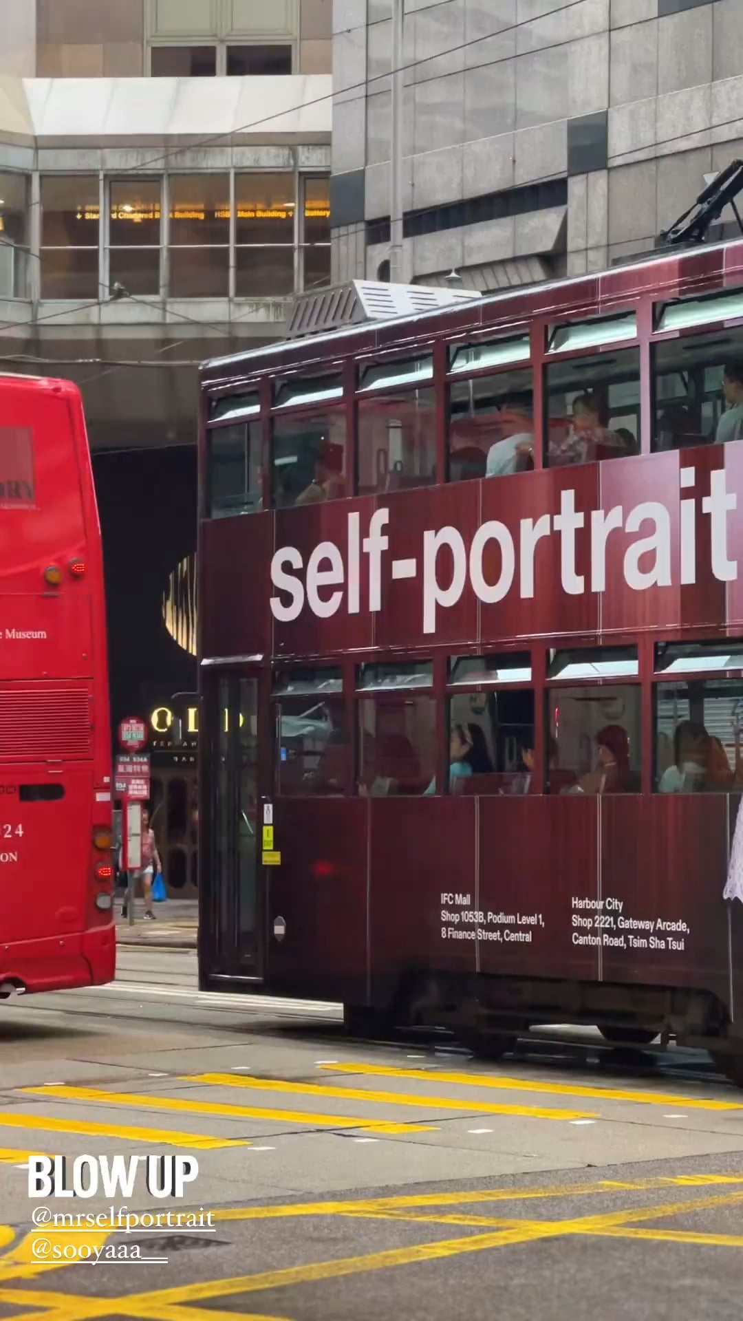 240501 Jisoo for self-portrait Tram ad in Hong Kong, China