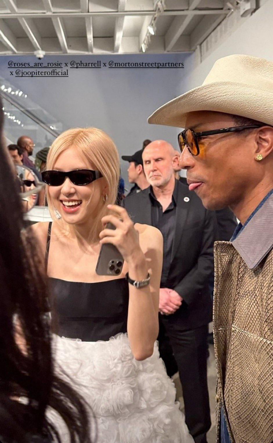 240501 Rosé with Pharrell @ Joopiter Joyride Auction (Founded by Pharell Williams) in New York