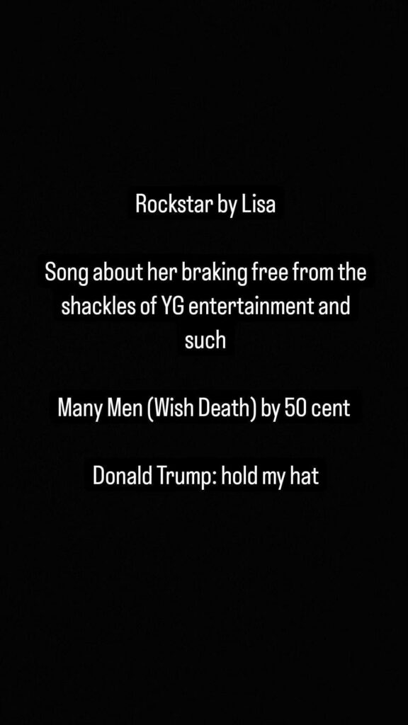 Comparison of Lisa's rockstar