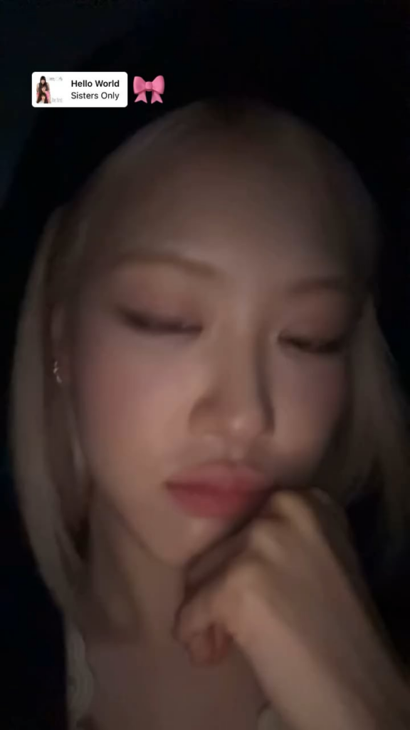 Rosé IG Story Update