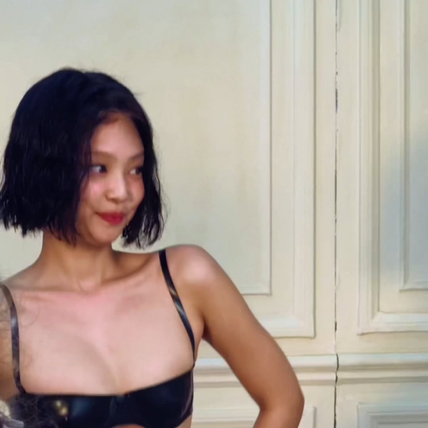Jennie behind the scenes of new Harpers Bazaar photoshoot