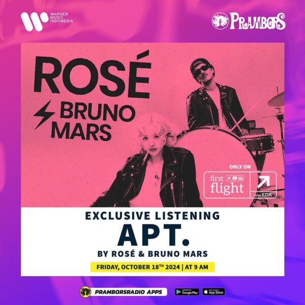 241017 Rosé & Bruno Mars - ‘APT.’ Exclusive Listening on Friday 18 October