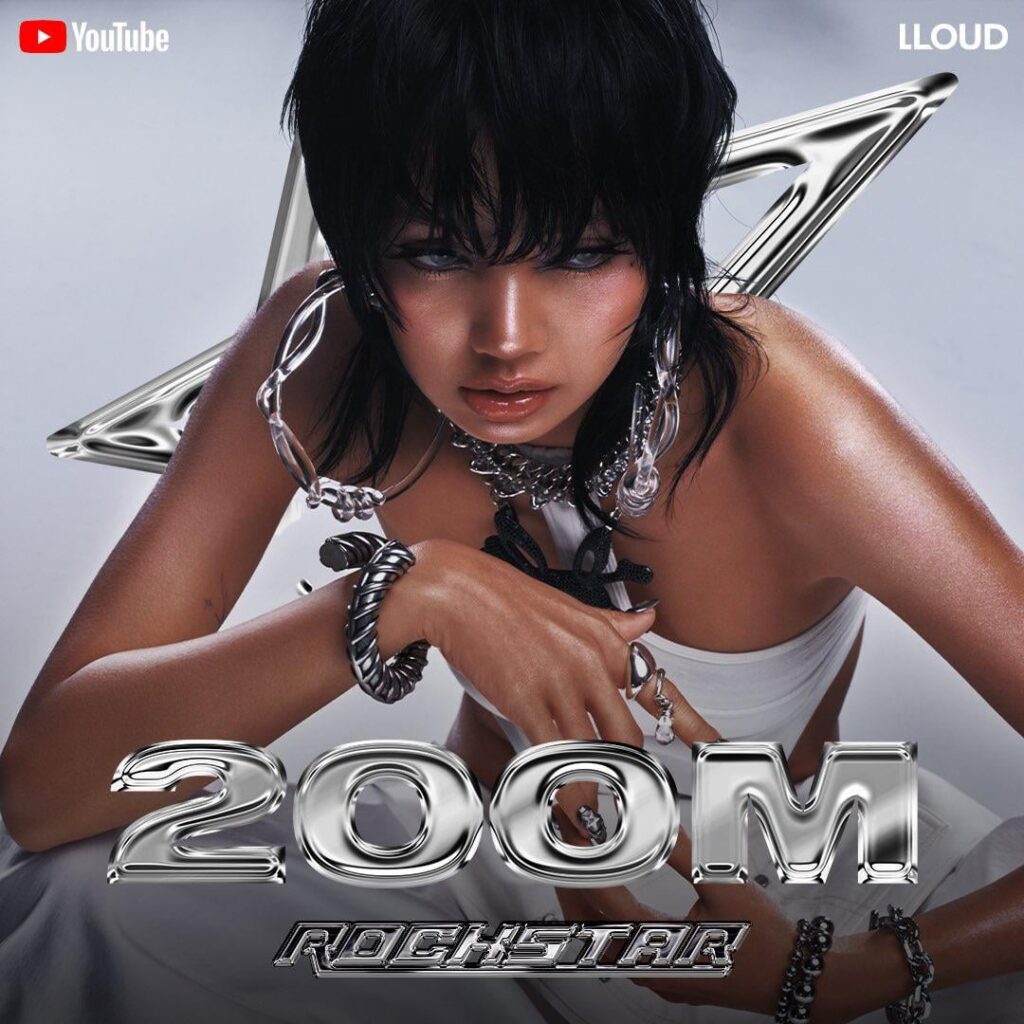 241012 LISA - ‘ROCKSTAR’ (Official Music Video) hits 200 Million Views on Youtube! [Official Poster]