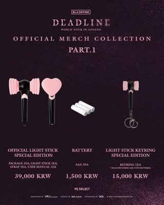 250625 BLACKPINK WORLD TOUR 〈DEADLINE〉 IN GOYANG OFFICIAL MERCH COLLECTION PART. 1