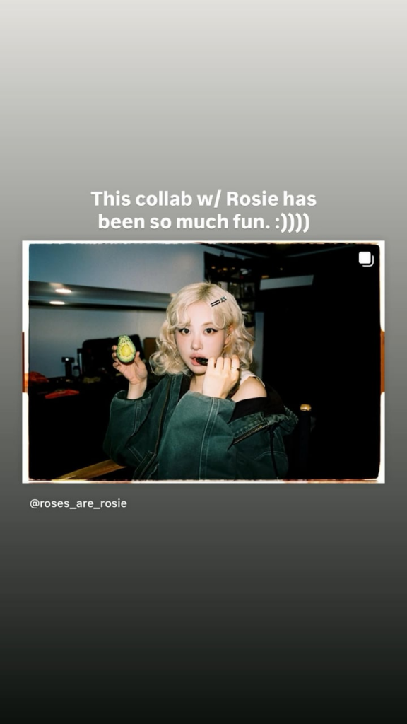 250629 Alex Warren IG Story Update w/ ROSÉ