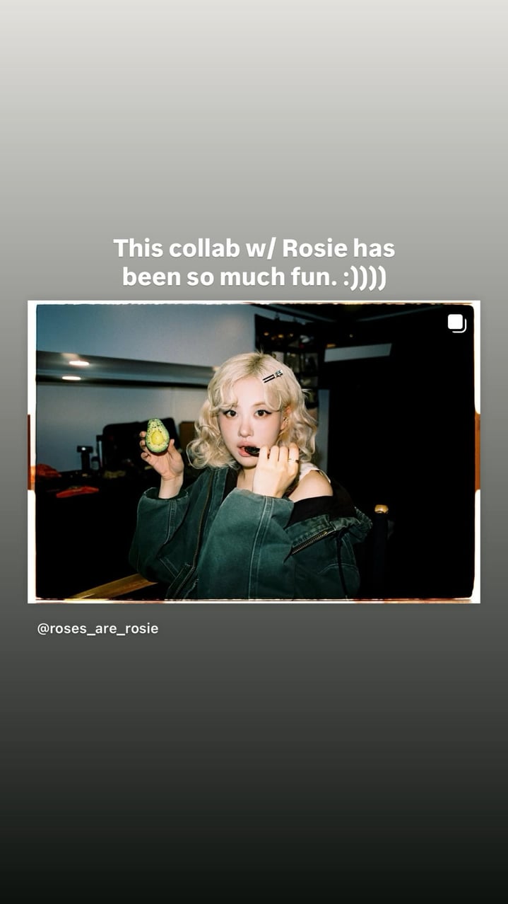 250629 Alex Warren IG Story Update w/ ROSÉ