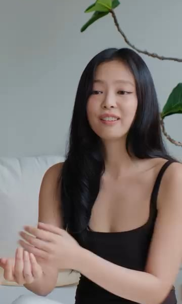 Jennie of Blackpink - Cold Plunging with Vogue🩵