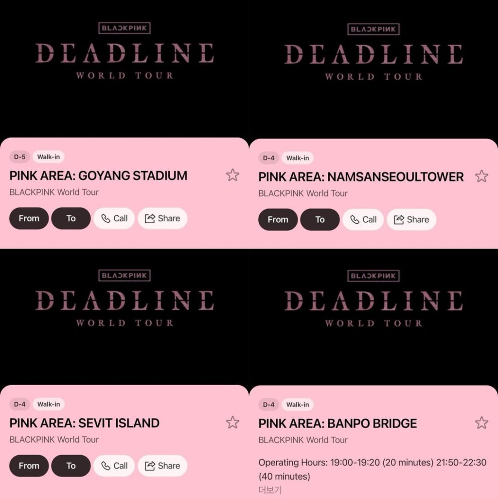 250630 YG launches PINK AREA Event in Korea to celebrate BLACKPINK WORLD TOUR <DEADLINE> IN GOYANG