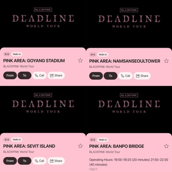 250630 YG launches PINK AREA Event in Korea to celebrate BLACKPINK WORLD TOUR <DEADLINE> IN GOYANG