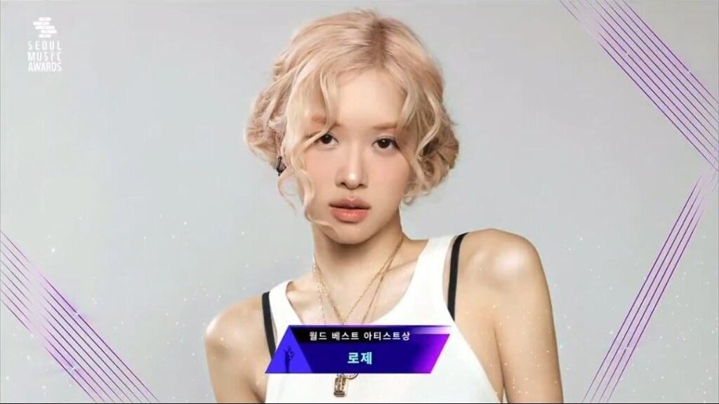 ROSÉ wins ‘World’s Best Artist’ award and a Bonsang at the 34th Seoul Music Awards!