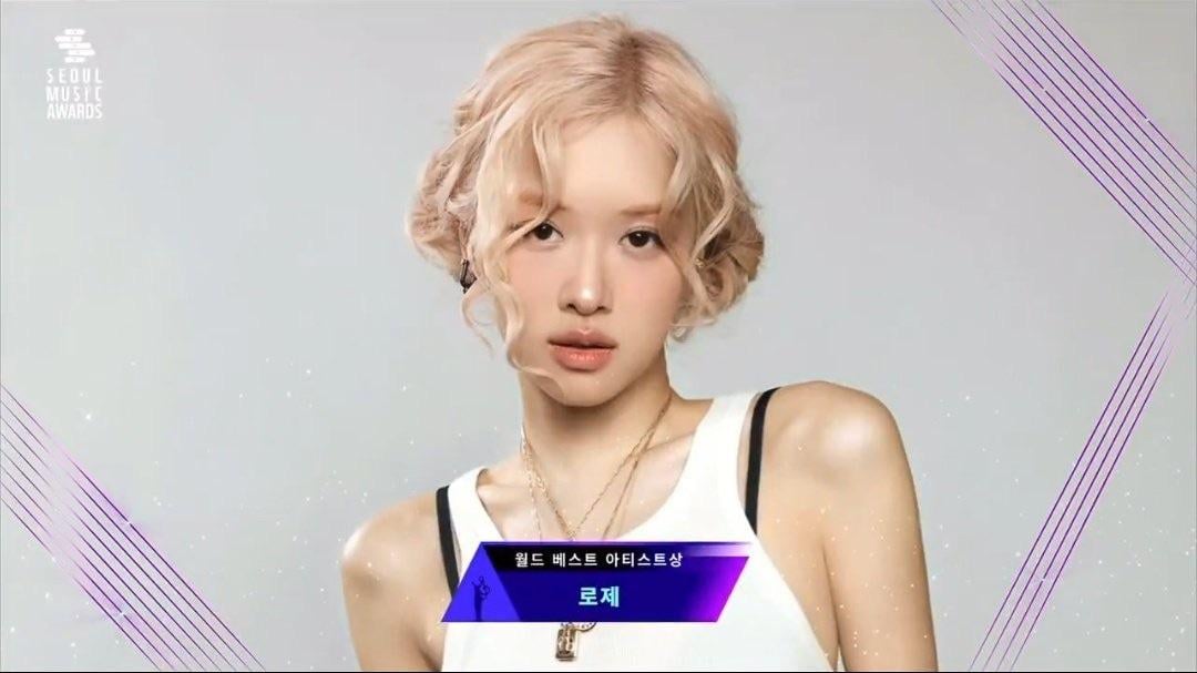 ROSÉ wins ‘World’s Best Artist’ award and a Bonsang at the 34th Seoul Music Awards!