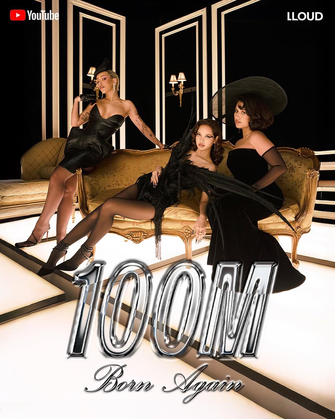 250626 LISA - BORN AGAIN feat. Doja Cat & RAYE (Official Music Video) HITS 100 MILLION VIEWS on YouTube! [Official Poster]