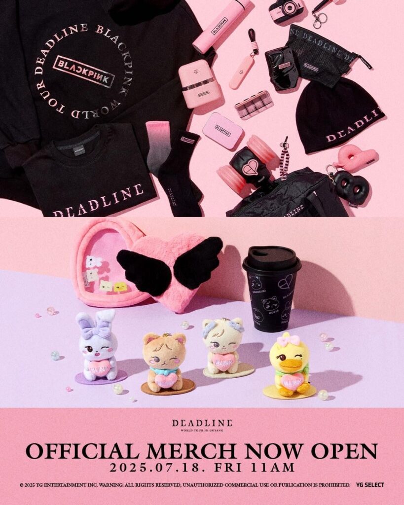 250718 BLACKPINK WORLD TOUR [DEADLINE] IN GOYANG OFFICIAL MD SALES NOW OPEN