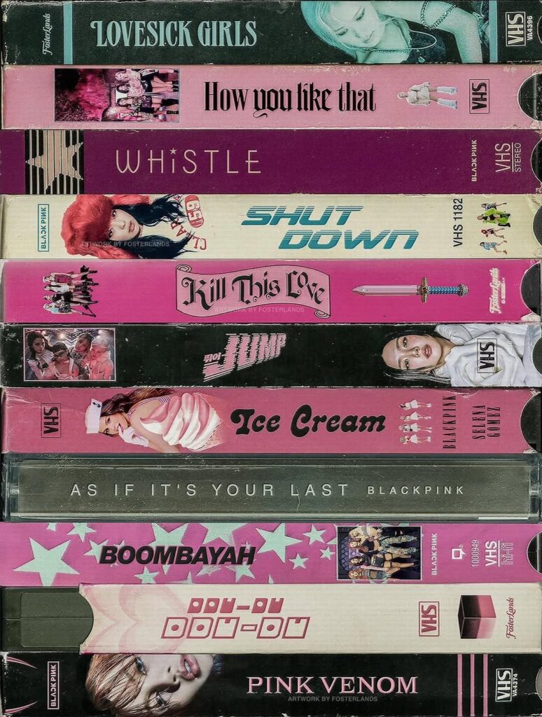 250714 BLACKPINK VHS Collection designed by fosterlands