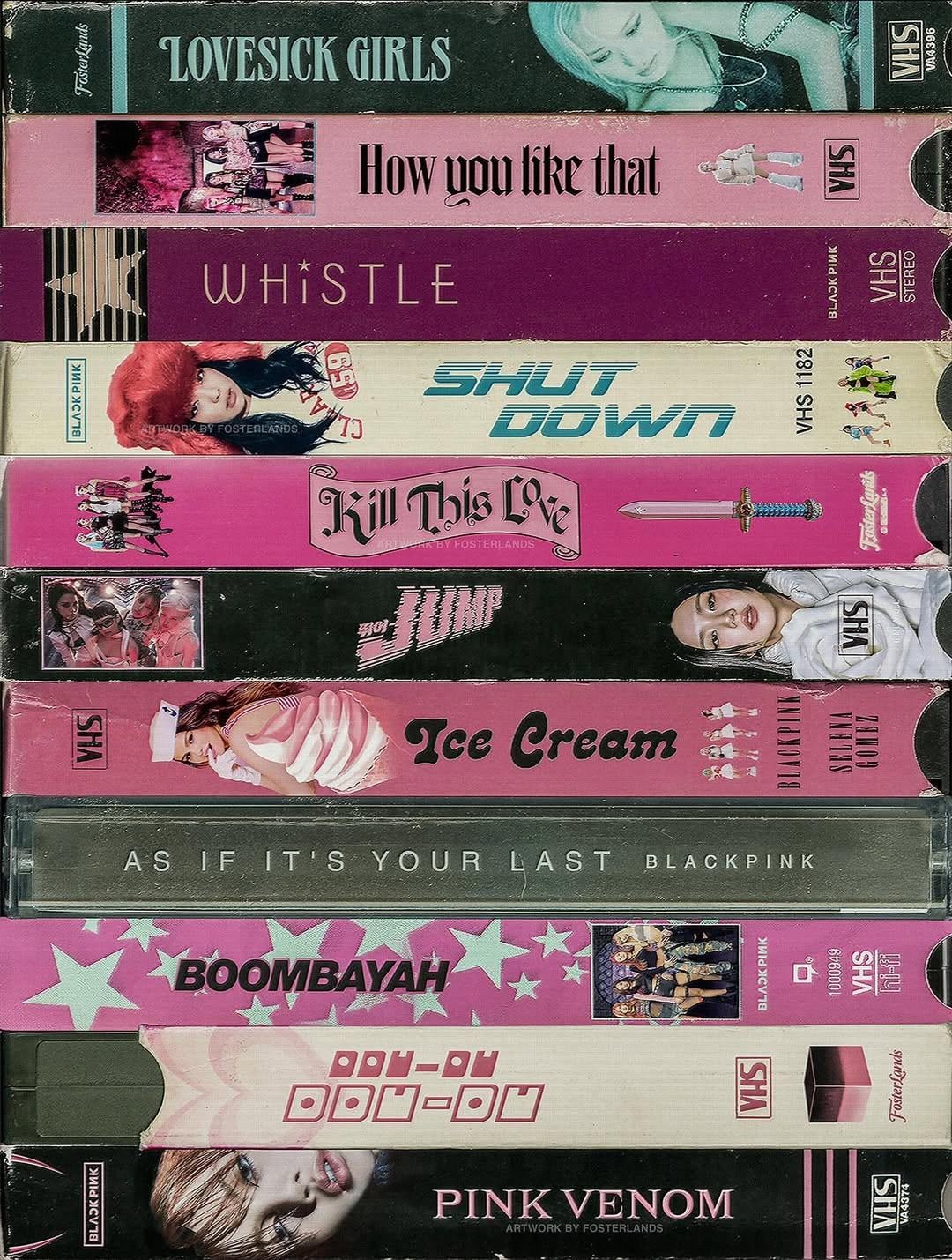 250714 BLACKPINK VHS Collection designed by fosterlands