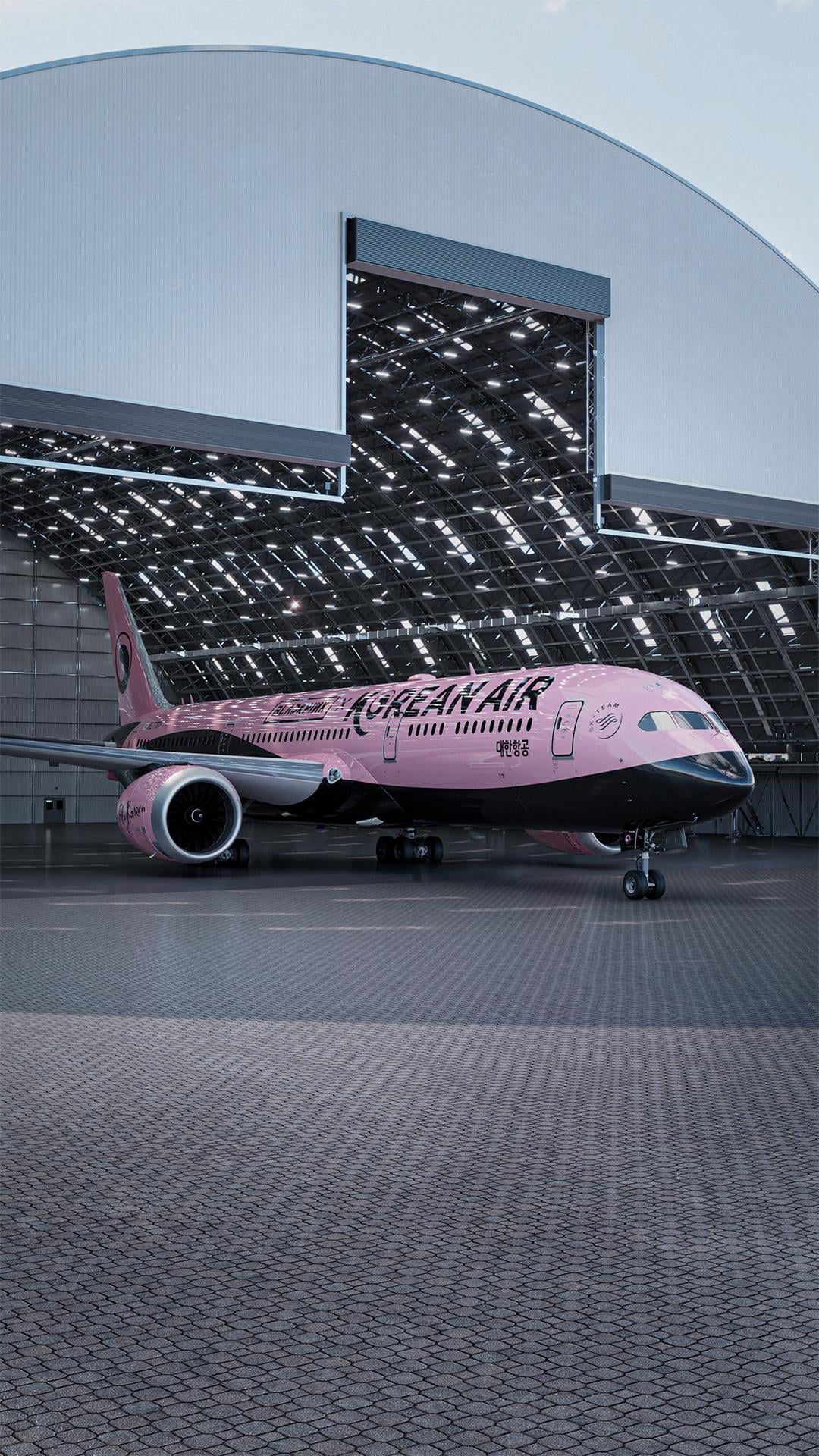 250714 Realistic 3D render of my Blackpink X Korean Air livery design. How you like that? ;)