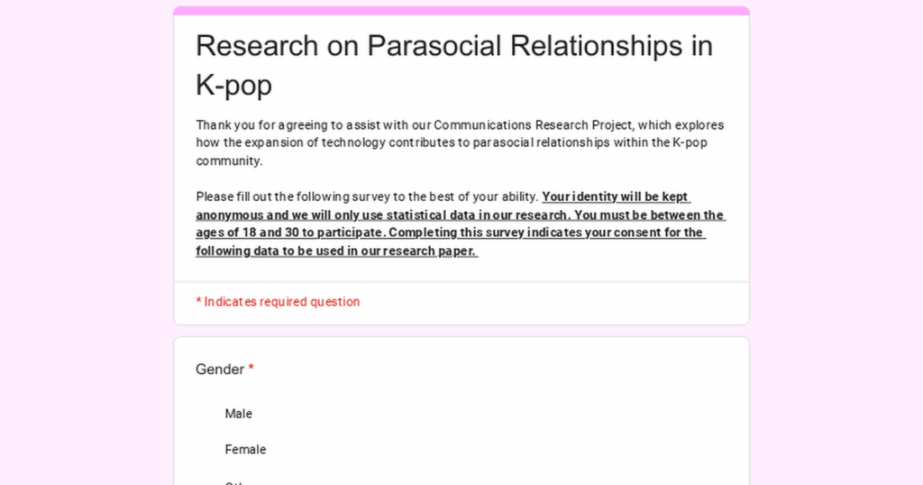 250727 - Research on Parasocial Relationships in K-pop