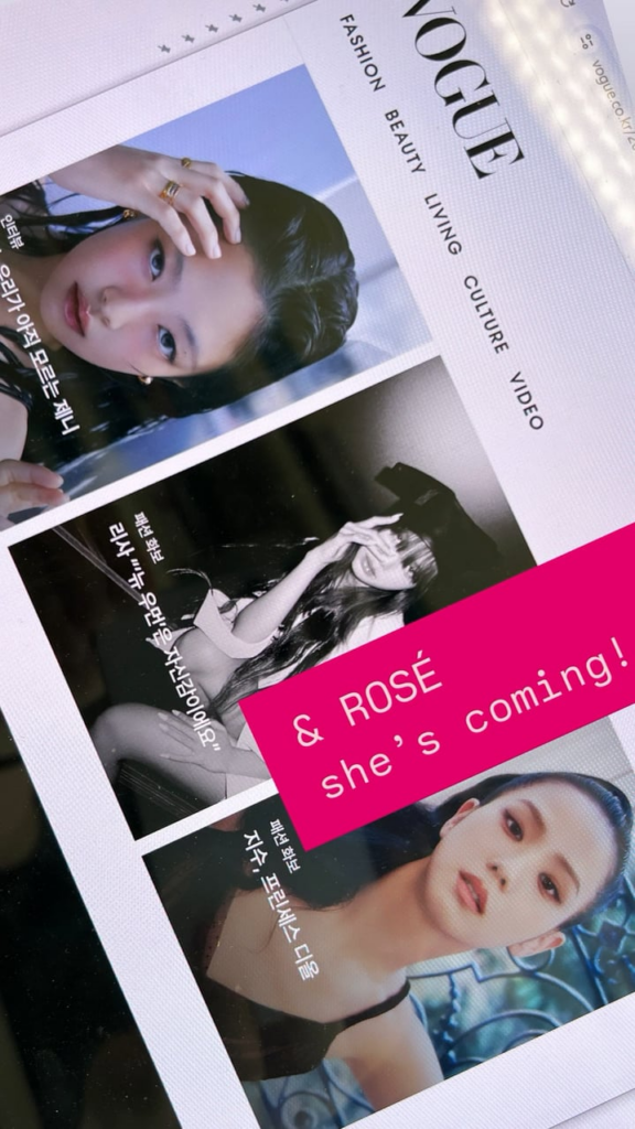 ROSÉ for Vogue Korea Coming Soon!