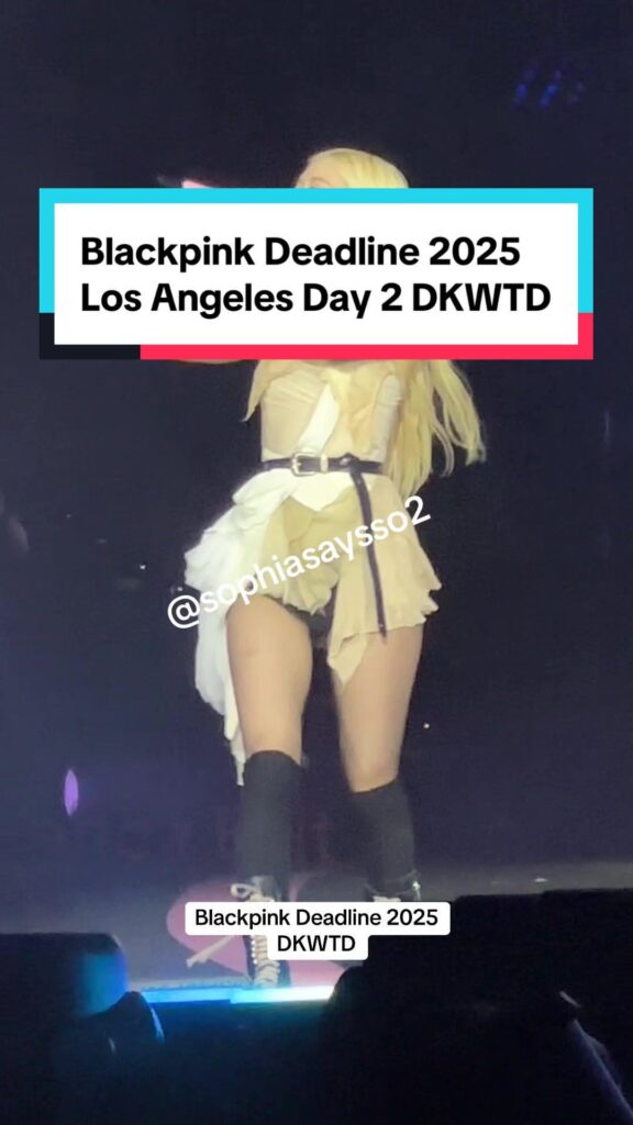 250713 Deadline LA D2 Rosé video views from side floor of extended stage