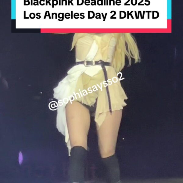 250713 Deadline LA D2 Rosé video views from side floor of extended stage