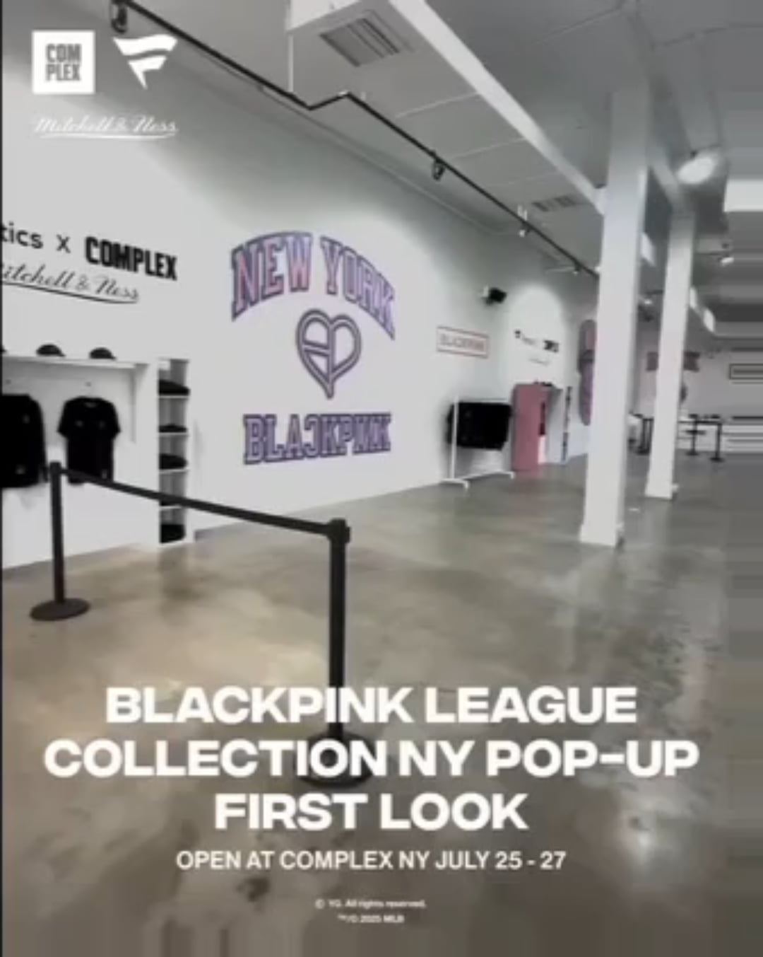 250725 FIRST LOOK at the BLACKPINK League Collection NY Pop-Up