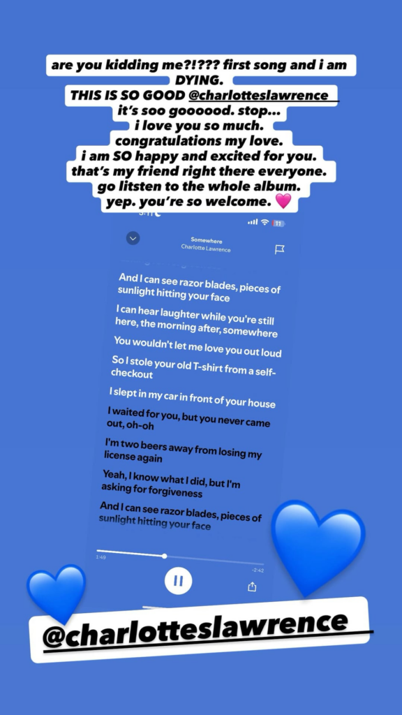 250703 Rosé IG Story Update