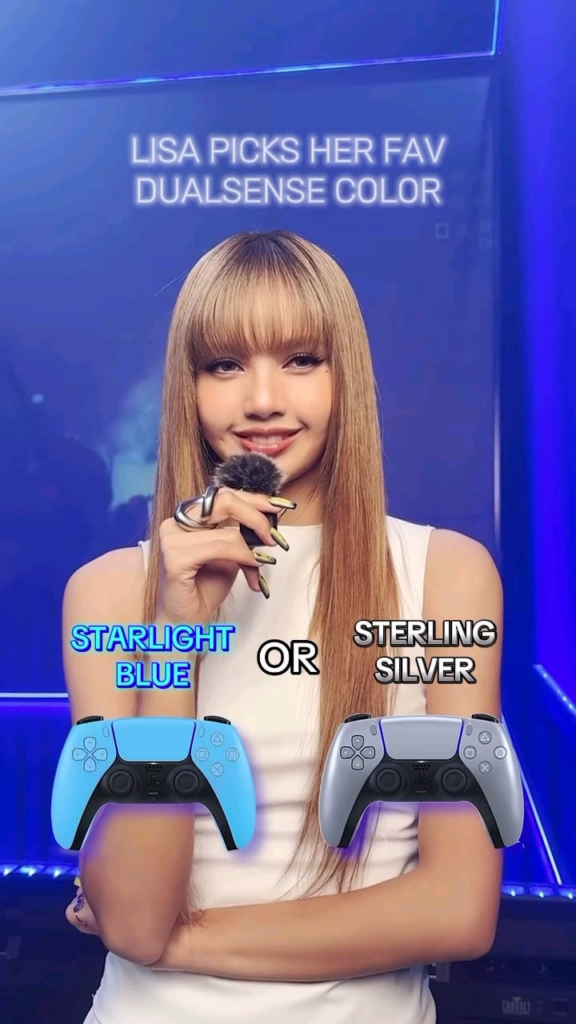Lisa with PlayStation on Instagram