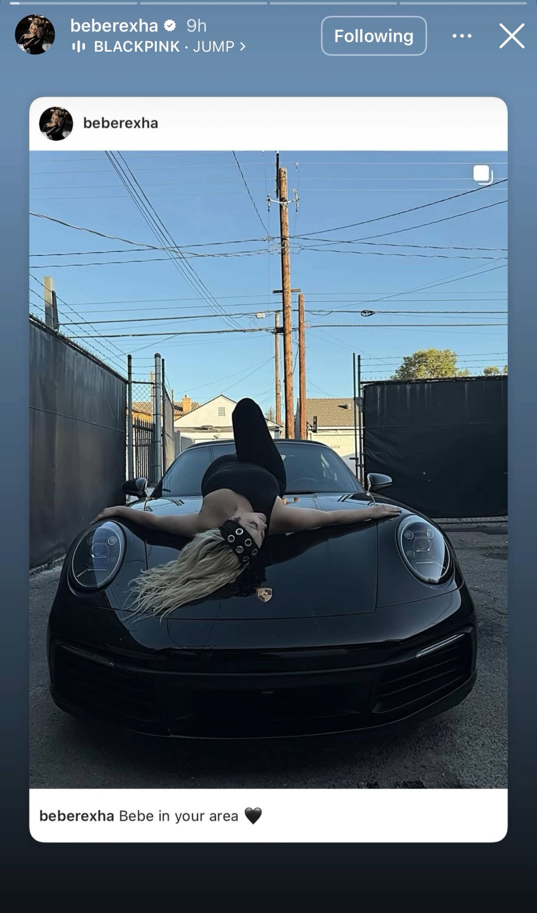 250724 Bebe Rexha IG Update w/ BLACKPINK - 'JUMP'