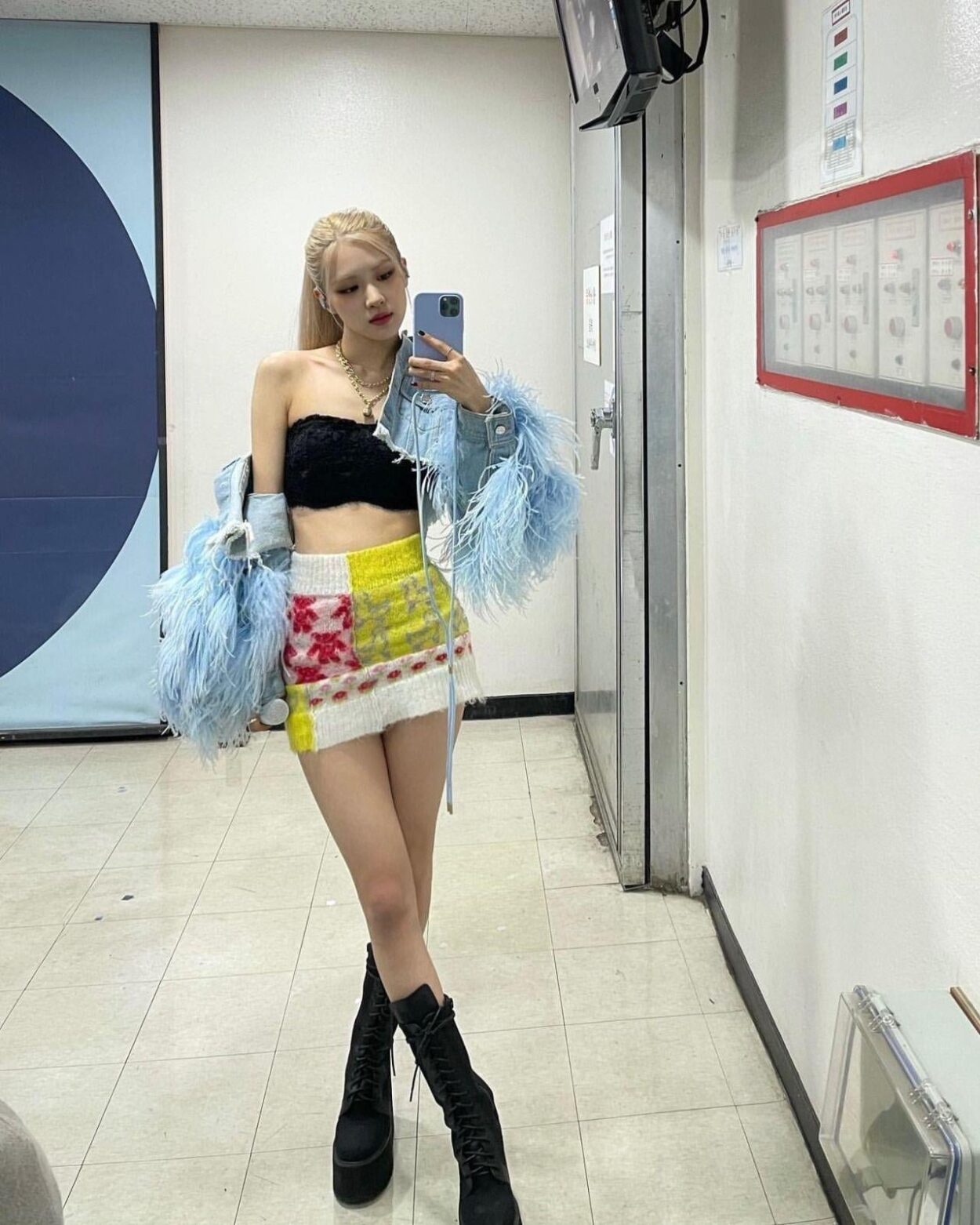 Instagram post backstage at a concert, 2022