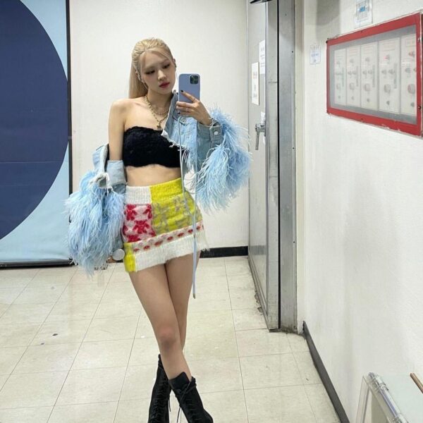 Instagram post backstage at a concert, 2022