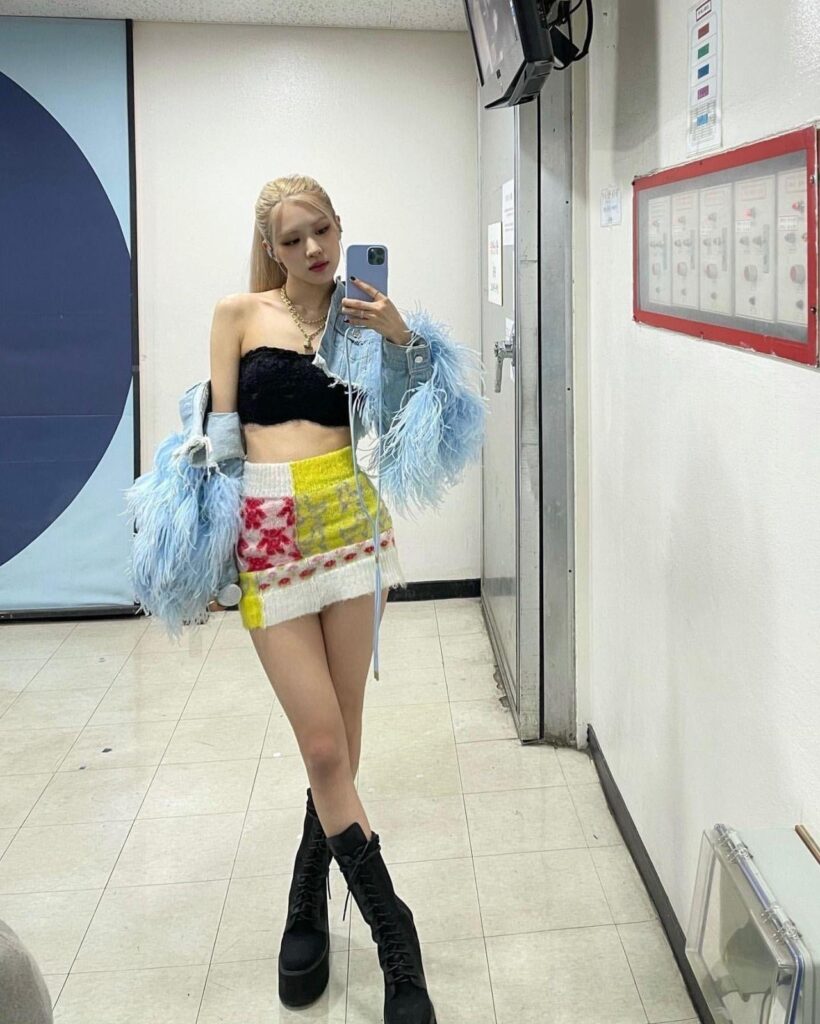Instagram post backstage at a concert, 2022