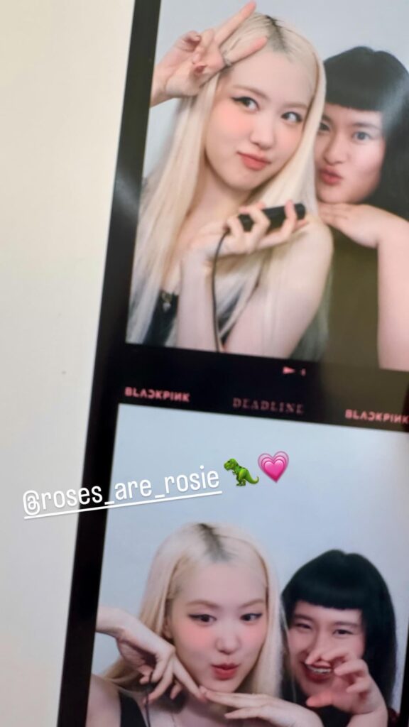 250714 Asia Chow IG Story Update w/ ROSÉ