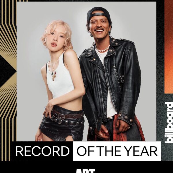 Billboard named ROSÉ & Bruno Mars’ “APT.” as one of the top contenders for the 2026 Grammys’ “Record of the Year” award!
