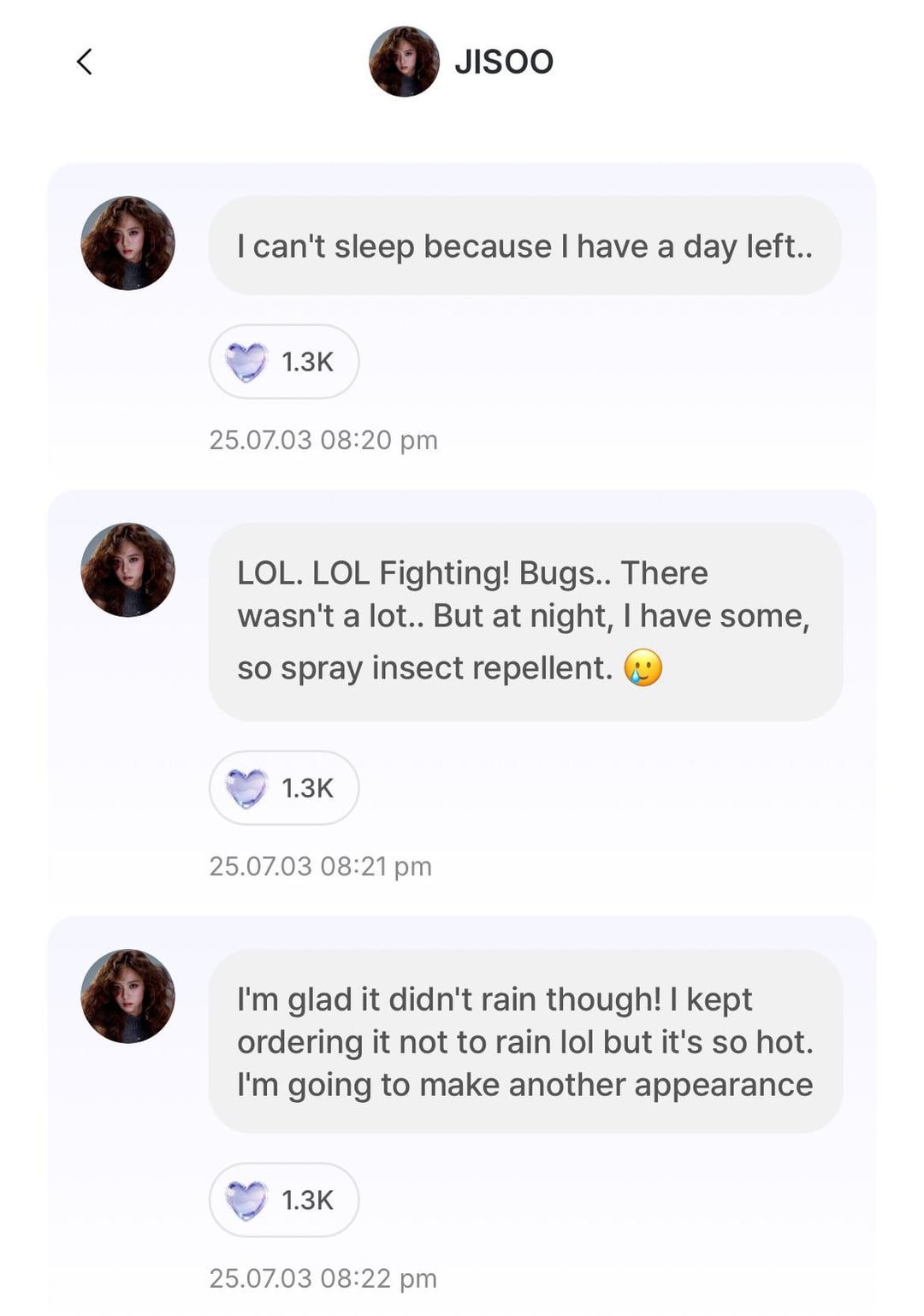 250704 JISOO APP Feed Update