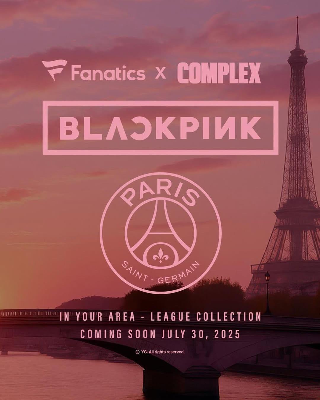 250728 BLACKPINK x Paris Saint Germain | In Your Area - Legaue Collection (July 30th)
