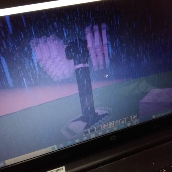 07032025 So I found a pic of the Blackpink lightsick I made on Minecraft about a year ago