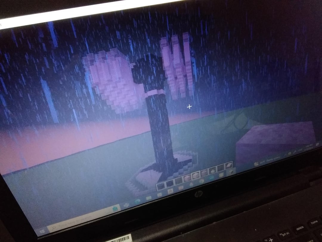 07032025 So I found a pic of the Blackpink lightsick I made on Minecraft about a year ago