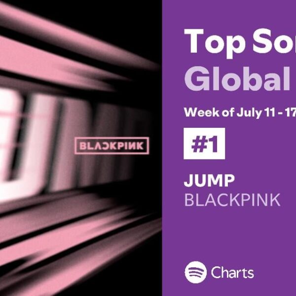 250718 BLACKPINK - ‘뛰어(JUMP)’ debuts at #1 on Spotify’s Top Songs Global Weekly Chart with 44,759,923 streams!