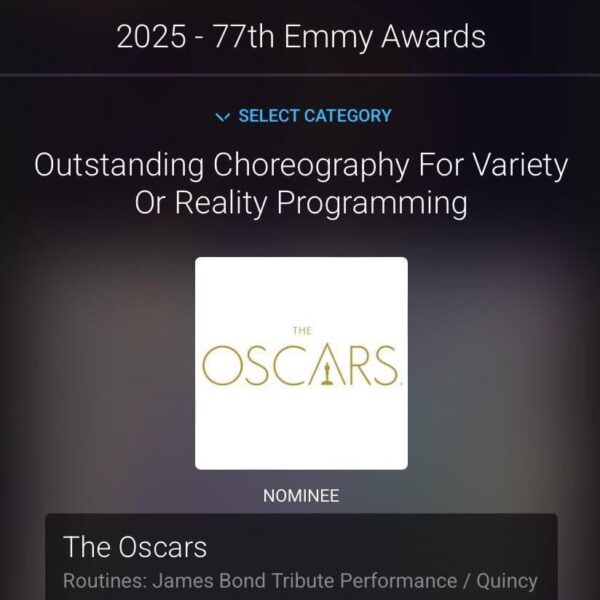 250715 The James Bond Tribute Performance at The Oscars, performed by LISA, Doja Cat & RAYE, has been nominated for ‘Outstanding Choreography for Variety or Reality Programming’ at 77th Primetime Emmy Awards!