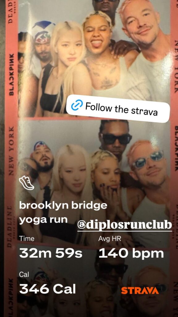 250728 diplo IG Story Update w/ Rosé