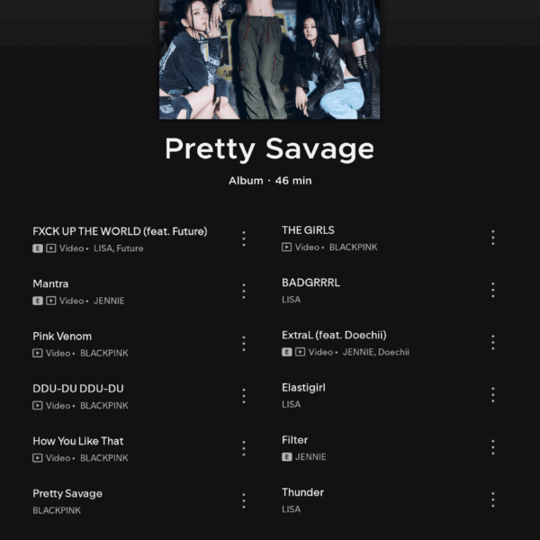 20250730 - What if we made a BLACKPINK album out of all their songs based on vibes and themes? (Part 3)