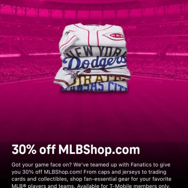 250715 if you have t-mobile, you can get 30% blackpink mlb merch!