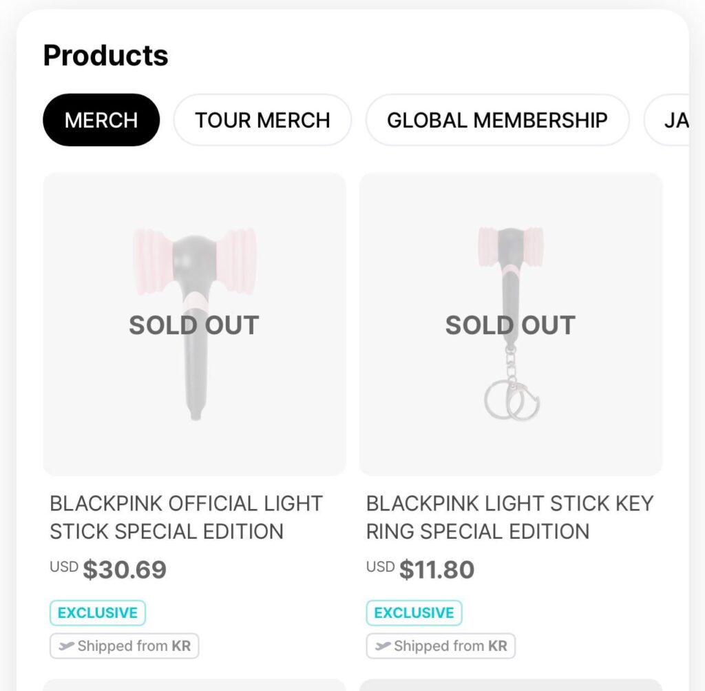 250722 Lightstick availability in weverse app
