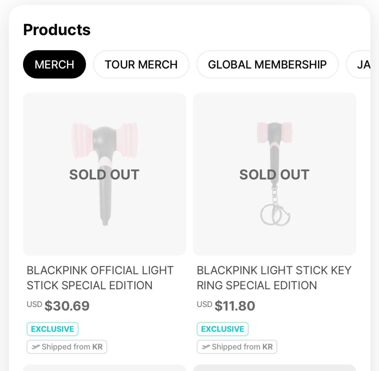250722 Lightstick availability in weverse app