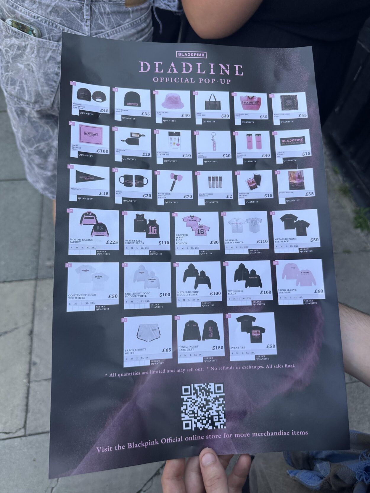 250815 London Popup Store Prices