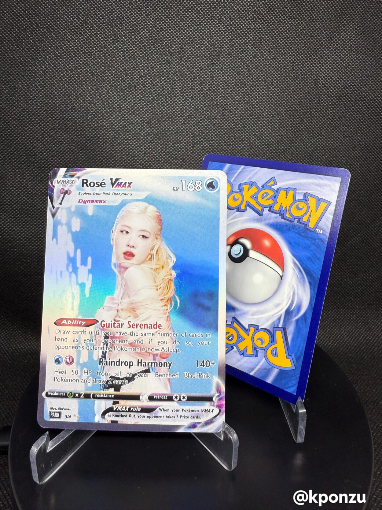 Made Pokemon photocards for Rosé based on the Deadline Tour!! 🫣