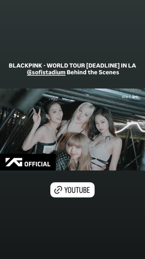 250821 BlackPink IG Story Update