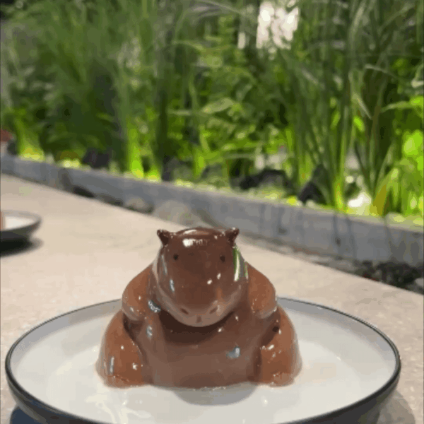Capybara pudding dessert from Japan