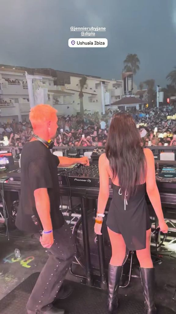 250813 diplo IG Story Update w/ Jennie